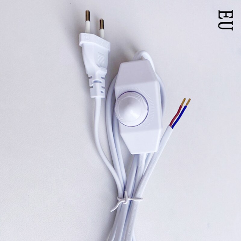 1.8M table lamp floor lamp switch dimmer wire, with cable US EU2 plug 110V/220v dimmable switch cable light controller