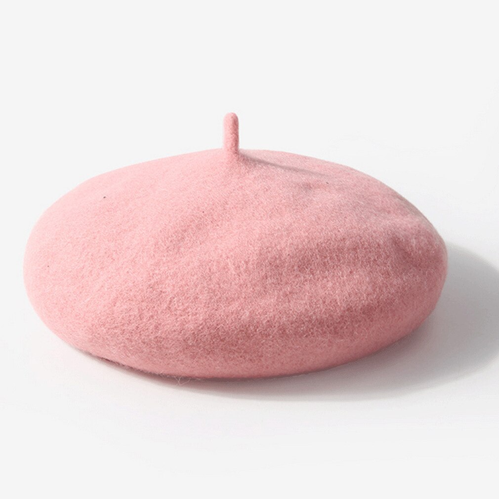 Baby Stuff Accessoires Wol Leuke Baret Meisje Stevige Baretten Herfst Winter Baby Warm Hoed Schilder Hoed Haar Props VOOR 2-5T: Roze