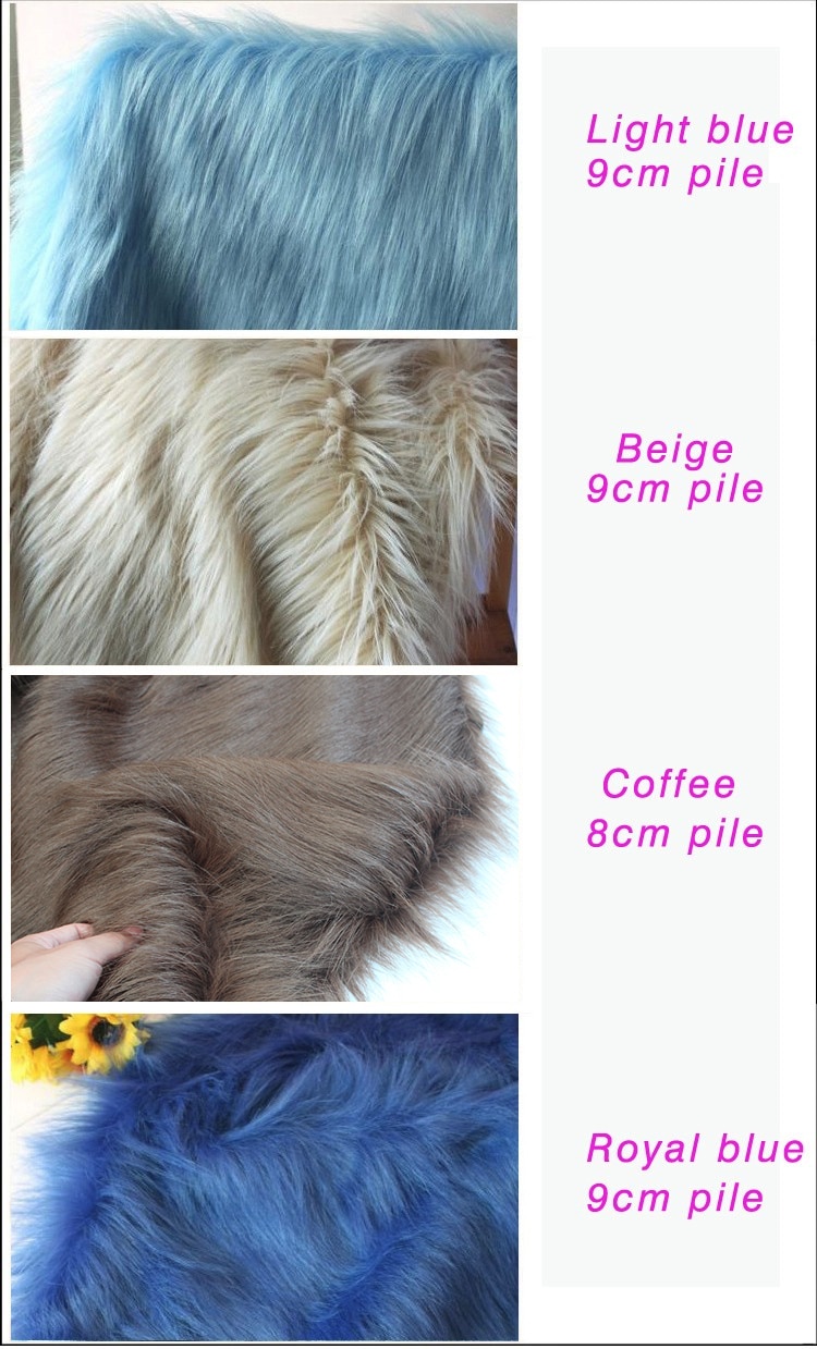 Lange Stapel Bont Stof Faux Fur stof Kostuums Cosplay Fotografie Achtergronden Photo Props 60 "Breed Verkocht Door De Werf