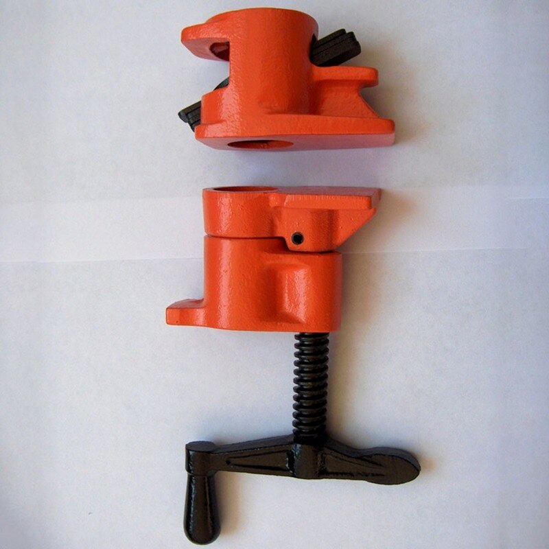 3/4 Inch Heavy Duty Pipe Clamp for Woodworking Wood Gluing Pipe Clamp Steel Cast Iron Pipe Clamp Fixture Carpenter Hand Tool