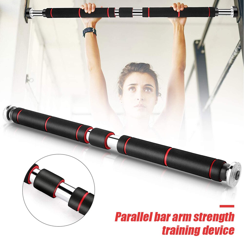 Stainless Steel Indoor Home Door Horizontal Bars Sports Workout Pull Up Arm Strength Training Exercise Bar Fitness Equipment