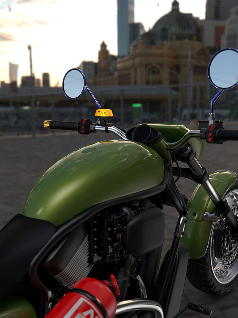 2 Soorten Motorfiets Gemodificeerde Helm Decoratieve Licht Elektrische Auto Taxi Usb Opladen Staart Doos Waarschuwing Led Licht