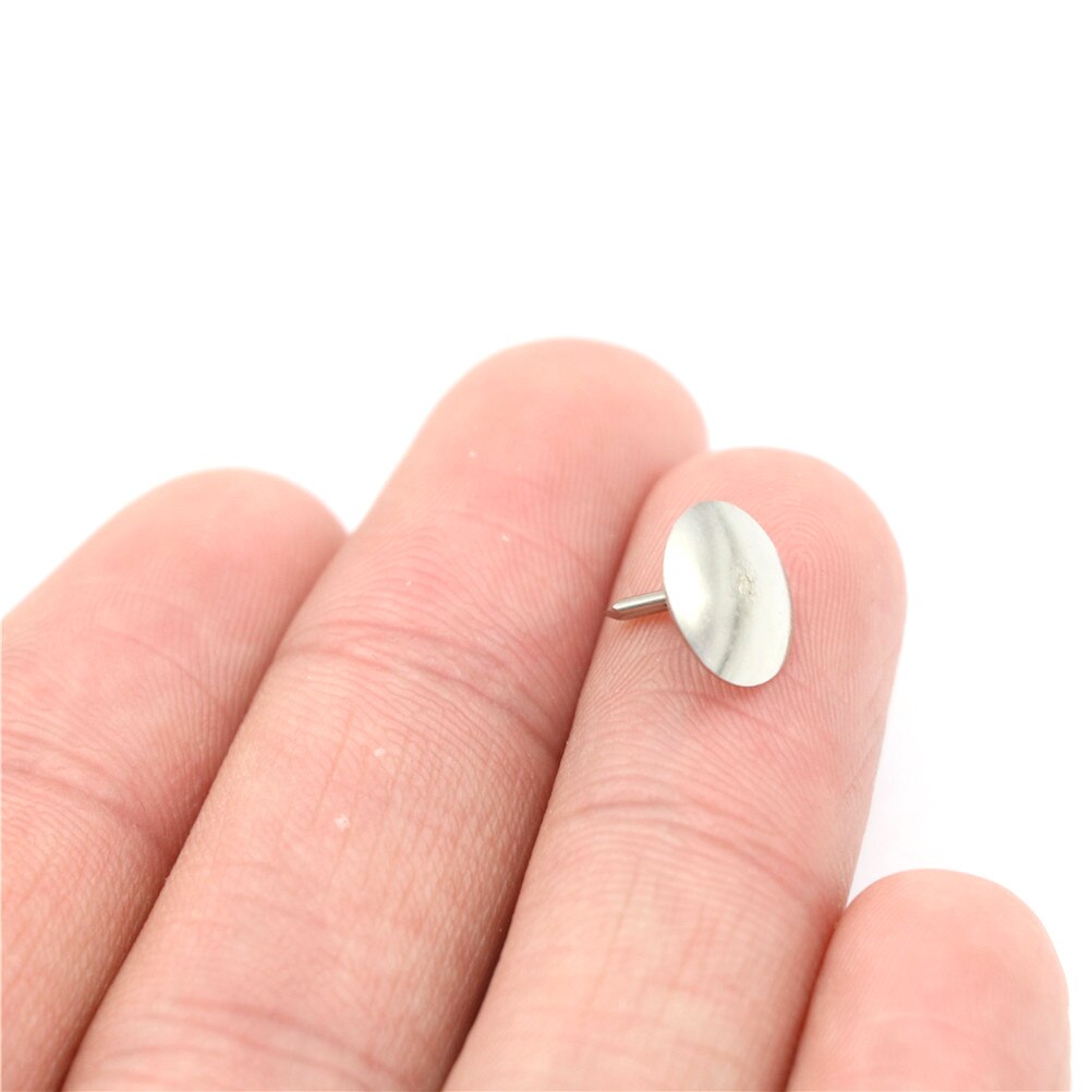 Metal Push Pin Silver Tone Corkboard Photo Push Pins Thumb Tacks Stationery Standard Pin