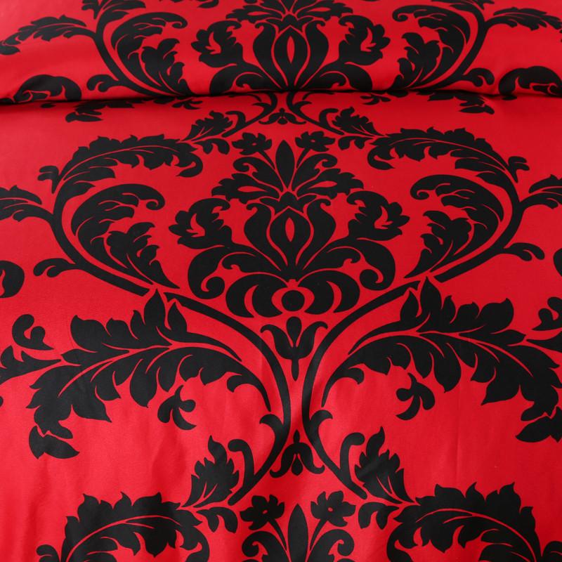 40 3 rood/zwart/wit dekbedovertrek kingsize beddengoed home housse de couette bohemian en europe bedlaken beddengoed kussenslopen