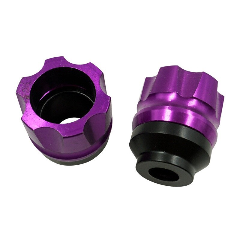 1 paire moto chute Protection Scooter cyclomoteur CNC aluminium moto accessoires avant fourche roue cadre curseurs alliage: G348649A