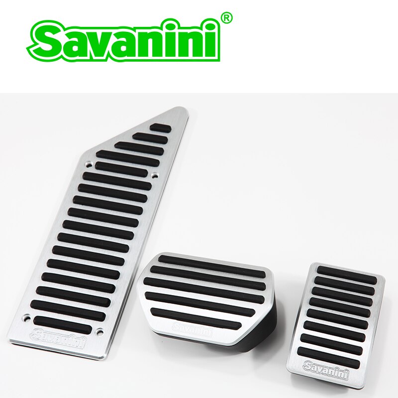 Savanini Footrest Brake Gas Accelerator pedal pad no drilling for Peugeot 508/Citroen C5 AT/MT. Alumnium alloy Non slip