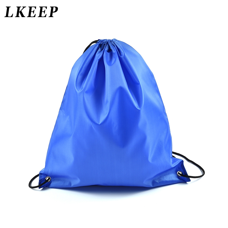 Portable Oxford Sports Bag Drawstring Bag Belt Riding Backpack Gym Drawstring Shoes Bag Clothes Backpacks Waterproof