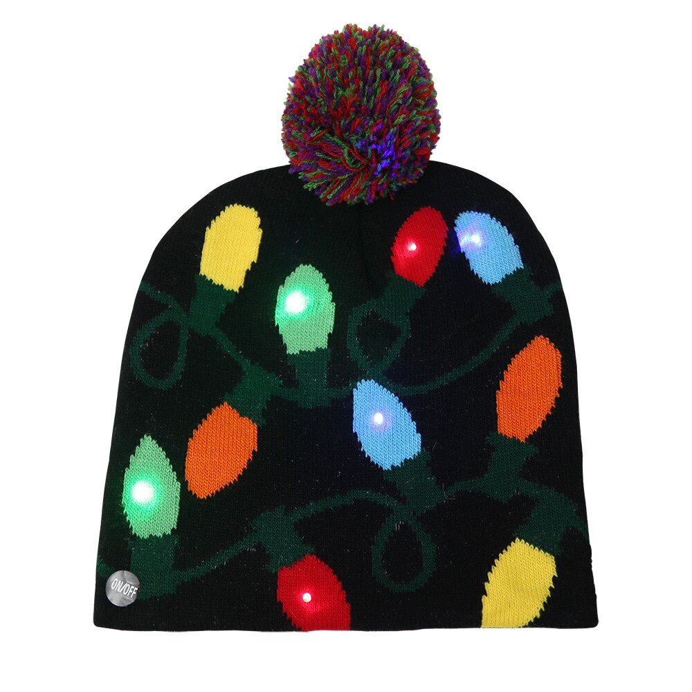 Bonnet de noël pour enfants | 1 pièce, chandail de noël, moche, bonnet de noël, bonnet lumineux, bonnet tricoté pour enfants, fête de noël pour adultes: light 1pcs