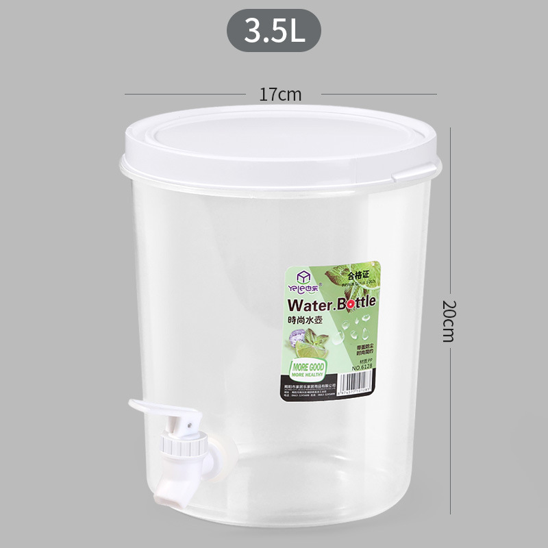 Kallvattenkokare 3.5/5l med kranvattenkanna lemonadbehållare dryckesdispenser för kylskåp dryckesdispenser vattenhink: Plommon