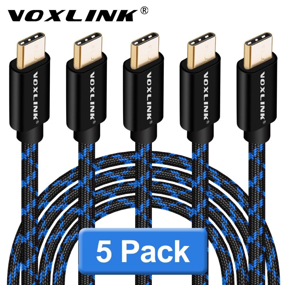 Voxlink Usb Type C Kabel 2.4A Snel Opladen USB-C Type C Datakabel Voor Samsung S9 S8 Note 8 Huawei p10 Xiaomi Mi5/6 Nexus 6 P/5X