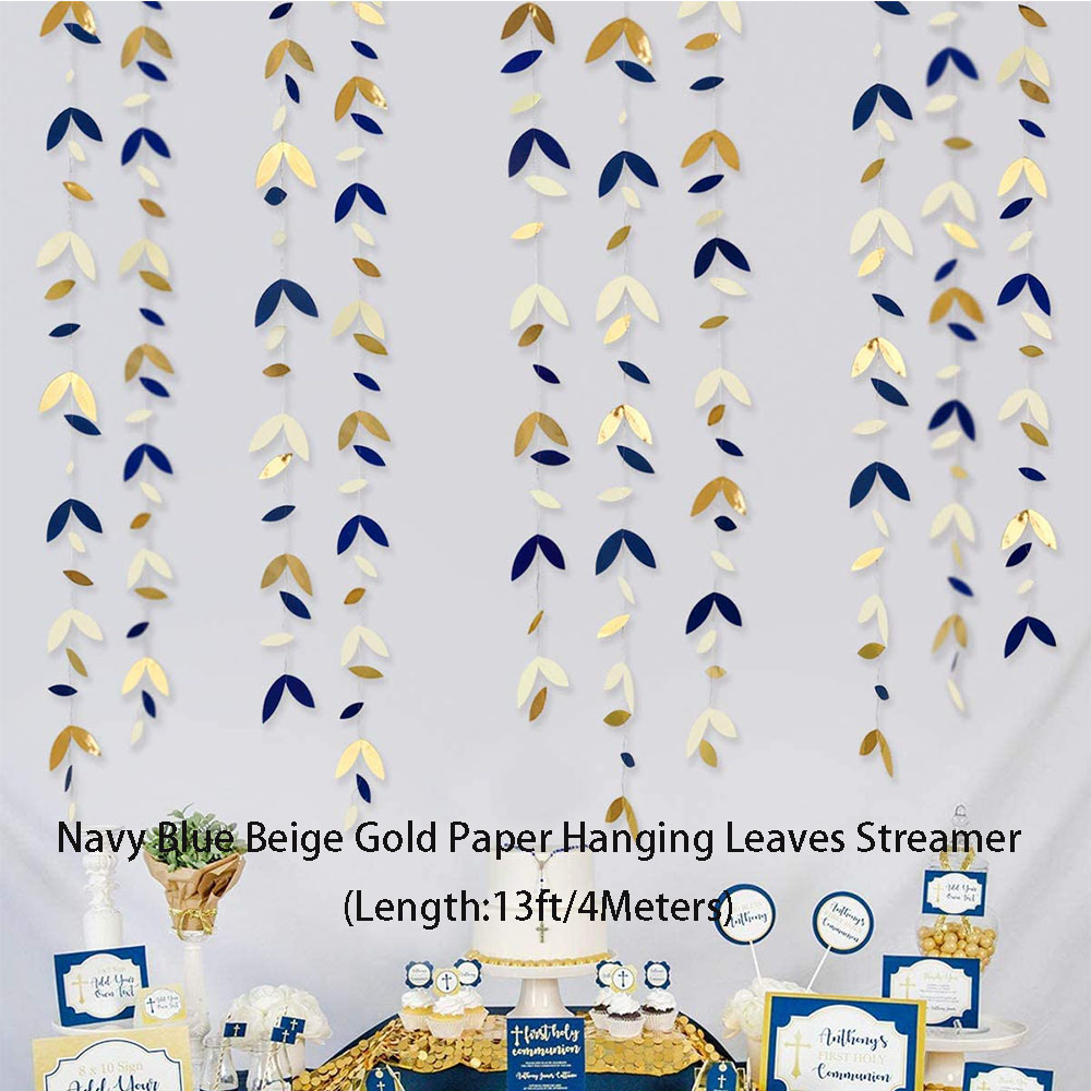 Globos de látex de color azul real, dorado y Beige, decoraciones colgantes para de cumpleaños de niño, bandera de papel, pompón, flor, corazón, guirnaldas con borlas: Amarillo claro