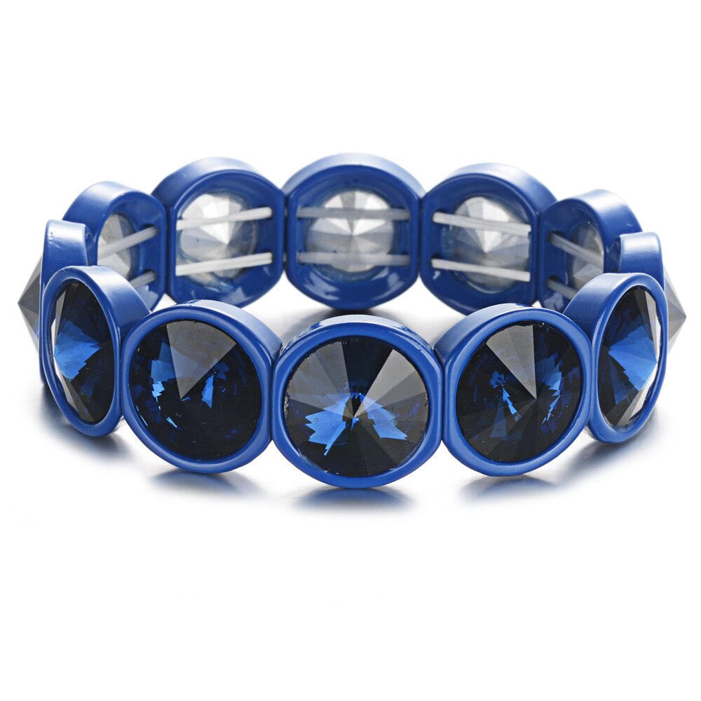 Bracelets en cristal couleur bonbon arc-en-ciel, bijoux avec trou en émail, bracelet bohème pour femme  s192: S192-2