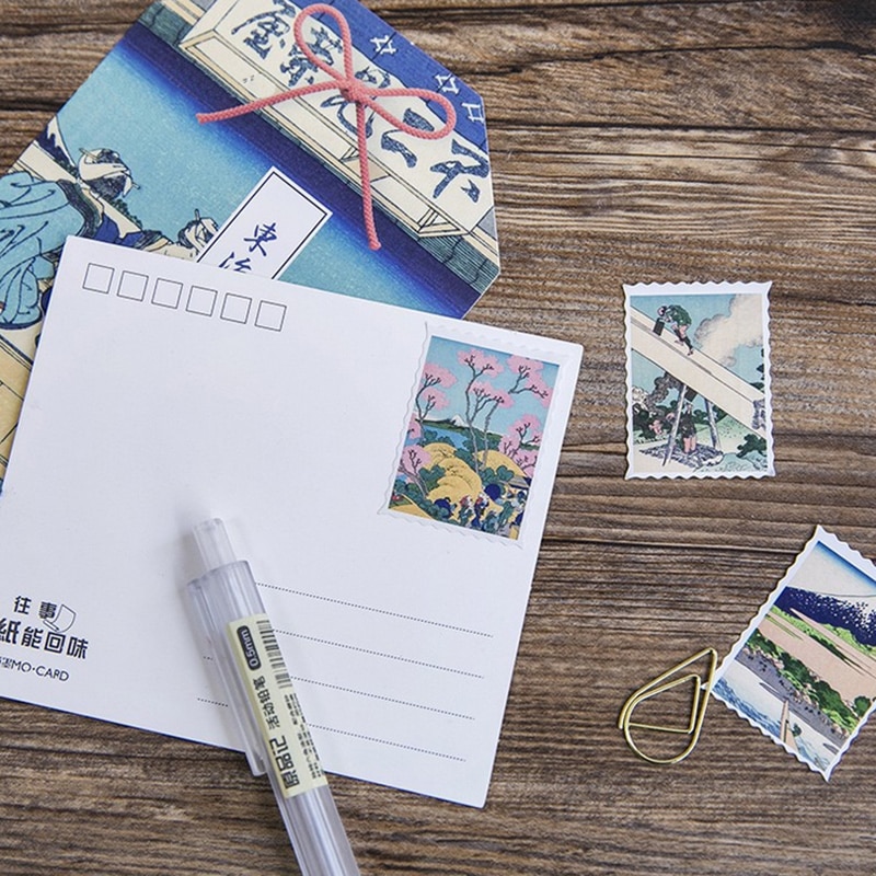 46 stks/doos Japanse gebruikt papier sticker Mini Papier Sticker Decoratie DIY Dagboek Scrapbooking Seal stempel Bullet Journal Stickers