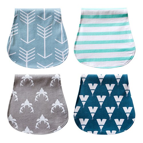 4 Stks/partij Verpleging burp Katoenen Baby Schort Voor Feeding Bandana Sjaal Baby Speeksel Handdoek slabbers voor jongens Meisjes Bandana slabbetjes: 2