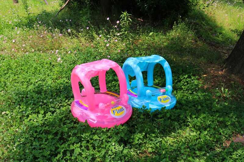Bunte Helle Farbe Schwimmen Schwimmbad Baby Aufblasbare Sitz Sonnenschirm Schwimm Sicher bat Kreis transparent Kugeln Art gefiel
