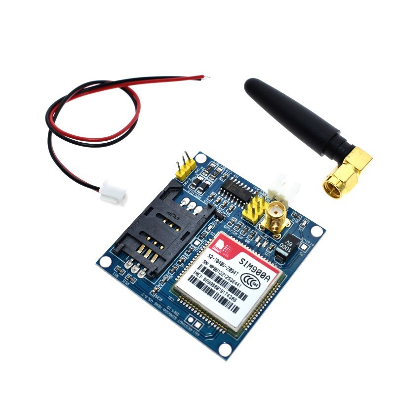 1Pcs Sim900A Sim900 Mini V4.0 Wireless Data Transmission Module Gsm Gprs Board Kit + Antenna: Default Title