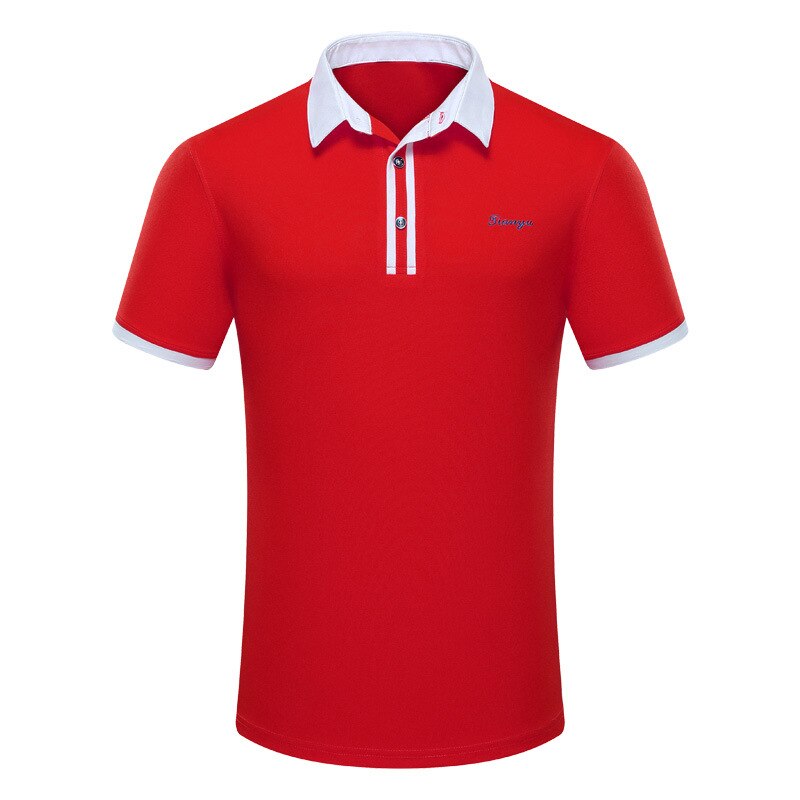 Golf Shirts Voor Mannen Zomer Korte Mouw Turn-Down Kraag Sportkleding Mannelijke Ademend Sneldrogend Tops Voor Tennis golf 5 Kleur D0659