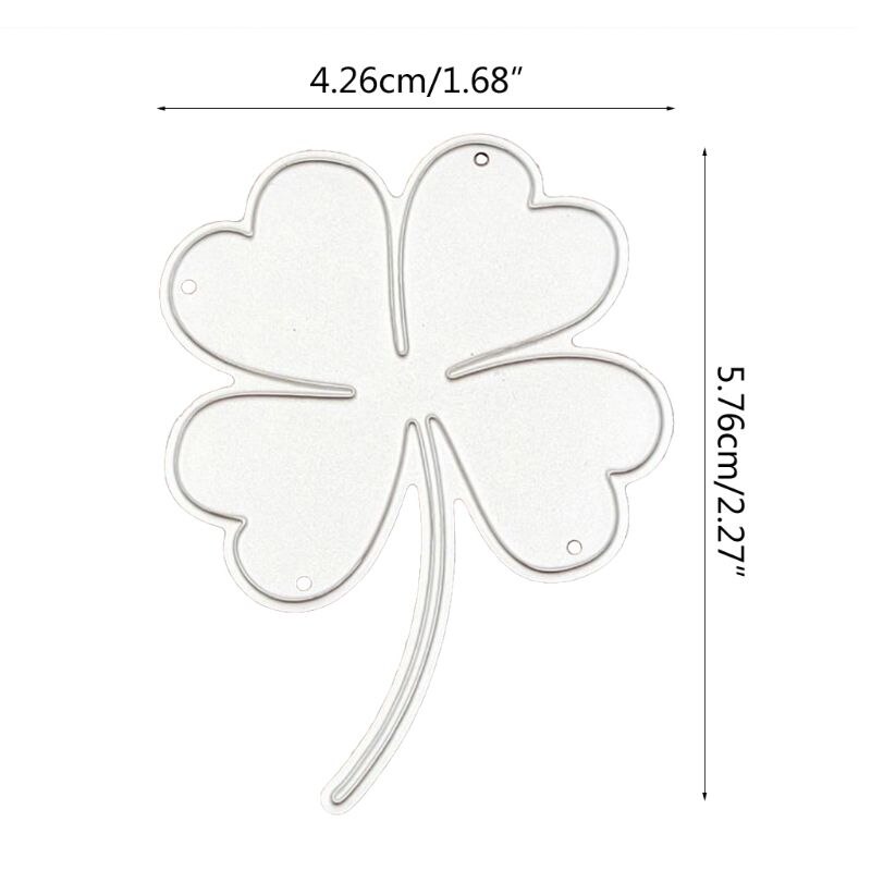 Acier au carbone chanceux trèfle découpe Die gaufrage gabarit moule papier pour bricolage Art artisanat Scrapbook signet carte décor