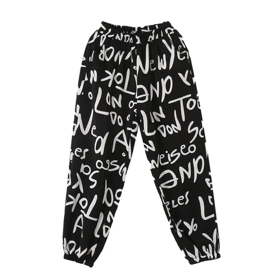 Calças para meninas estilo casual menina anti-mosquito calças crianças moda letras tornozelo 5 7 9 10 11 13 14 anos roupas adolescentes