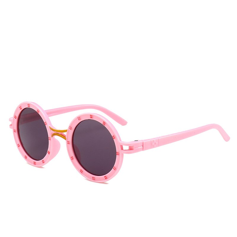 Brand Kids Sunglasses punk Children Girls Sun Glasses diamond Frame UV400 Mirror Eyewear NX: pink