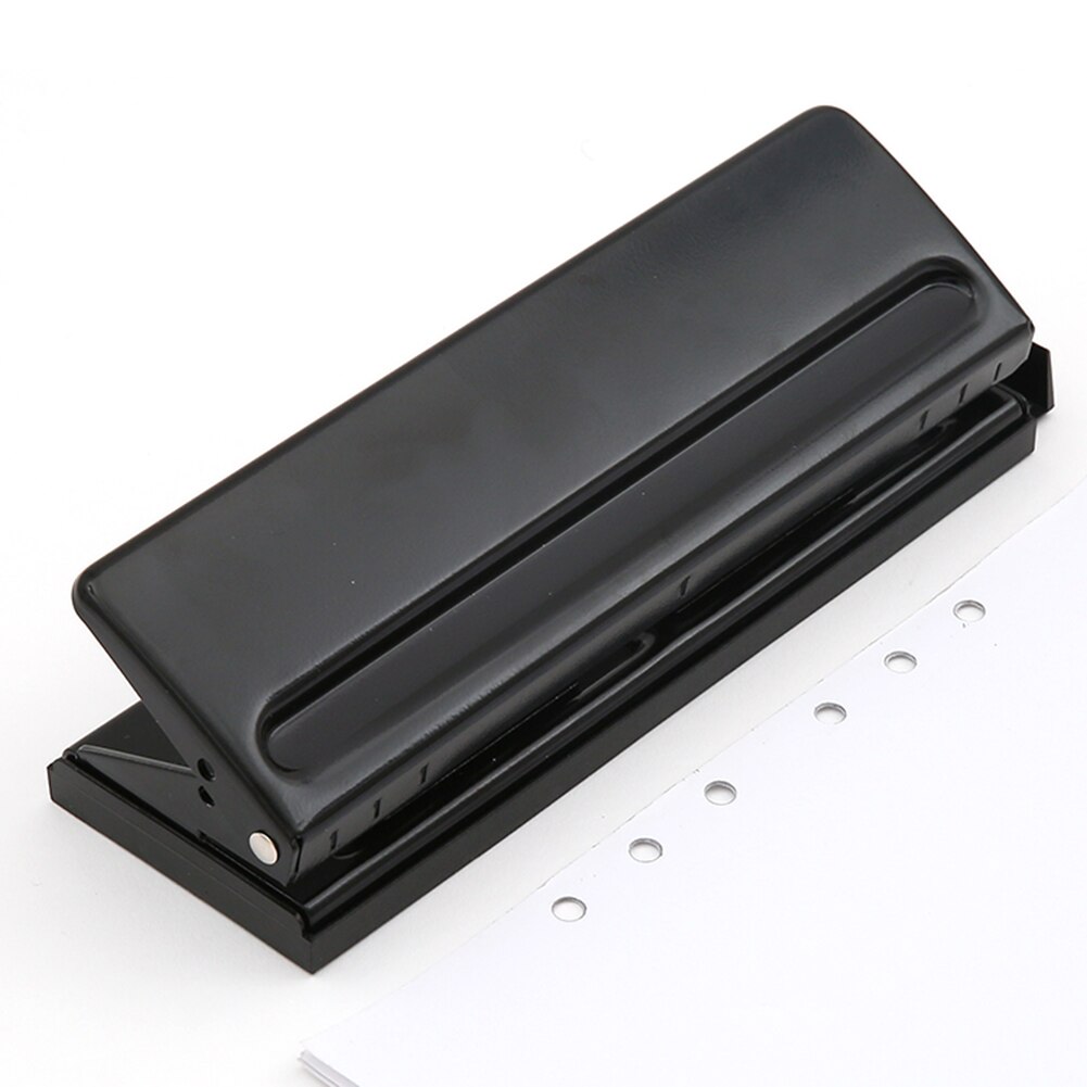 6 Hole Loose-Leaf Standard Puncher Paper Adjustable Stapler Home Office Binding Supplies Student Stationery Equipment