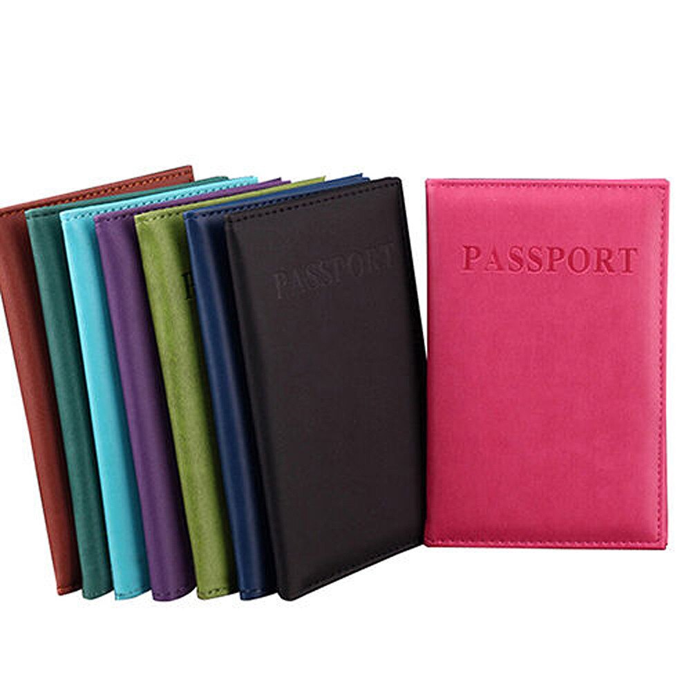 Étui de passeport PU pour femme, , sac de passeport en PU, joli étui de passeport de voyage, protection de la carte d'identité, organisateur du support de passeport # T2