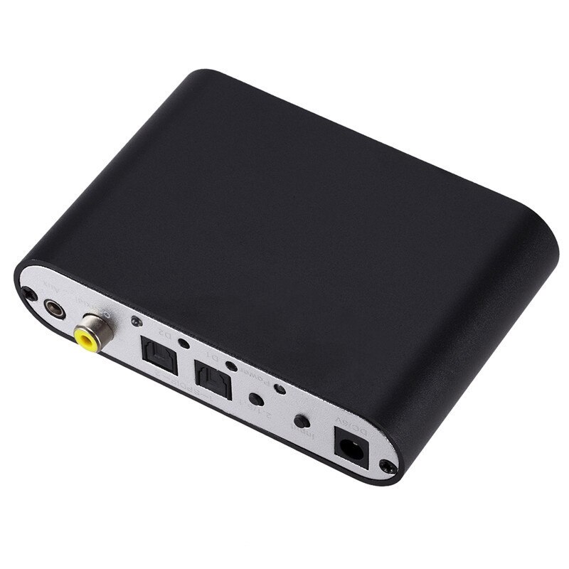 Audio Gear DTS AC-3 6CH Digital Audio Converter LPCM to 5.1 Analog Output 2.1 Digital Audio Decoder for DVD PC