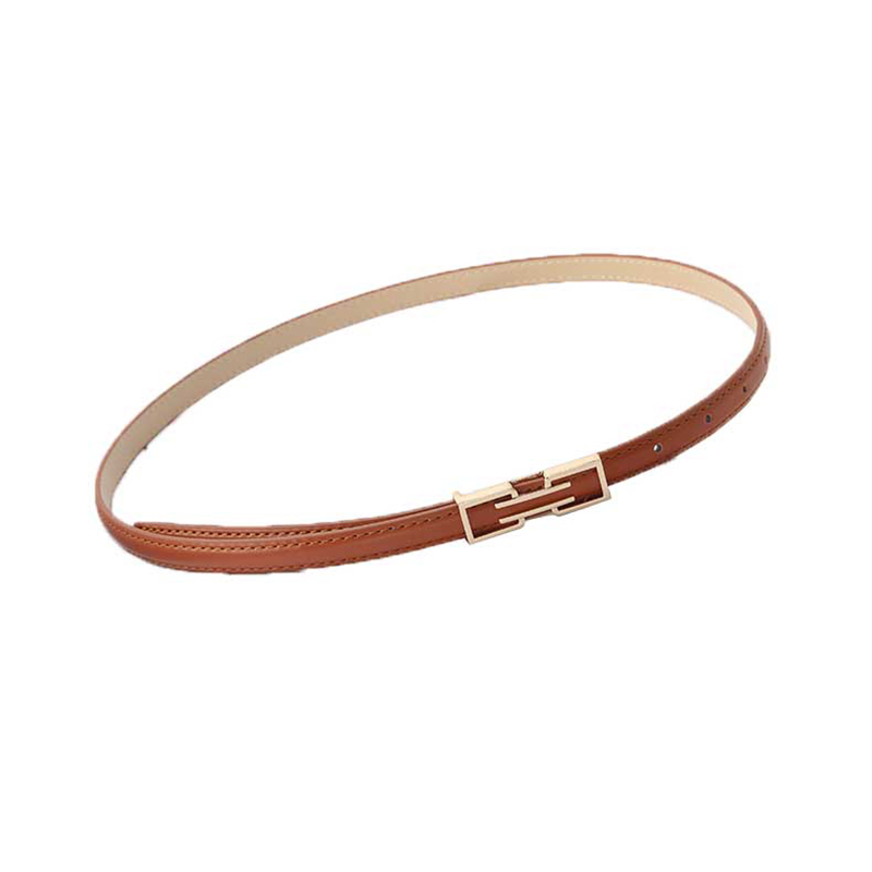 Mode lederen dunne riem dames broekjurk decoratie tailleband effen kleur magere taille riem dames verstelbare tailleband