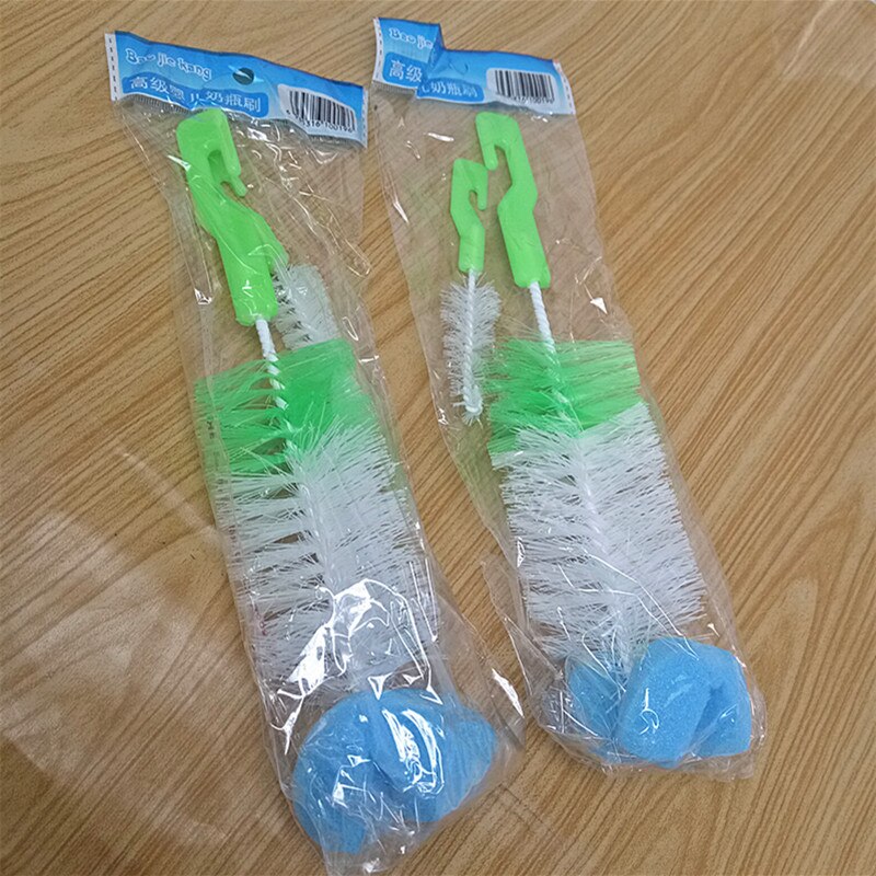 2 unids/set casa botella de limpieza esponja cepillo vidrio lavado limpieza de la cocina-herramienta cepillo de copa de vino de la botella de café taza de té