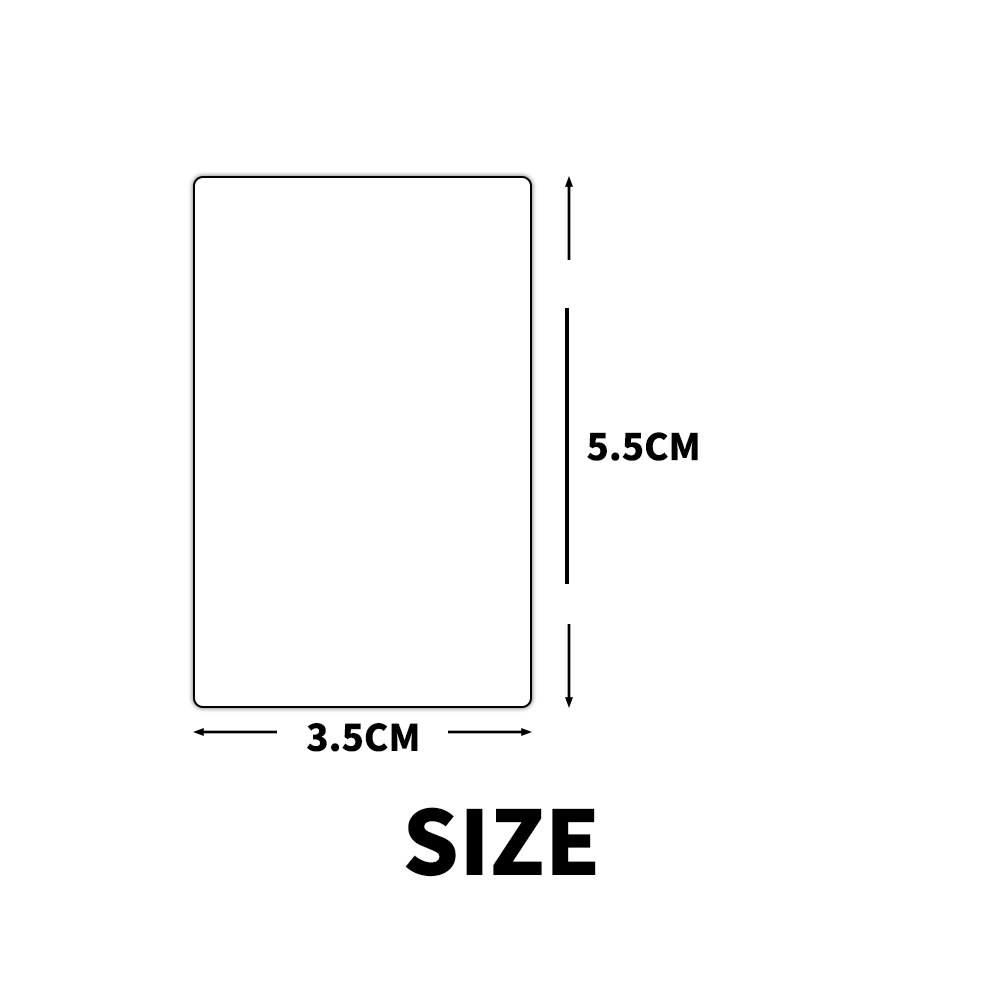 White Name Stickers Scrapbooking Blank Square Label Sticker for Household Jars Student Stationery Decoration Sticker