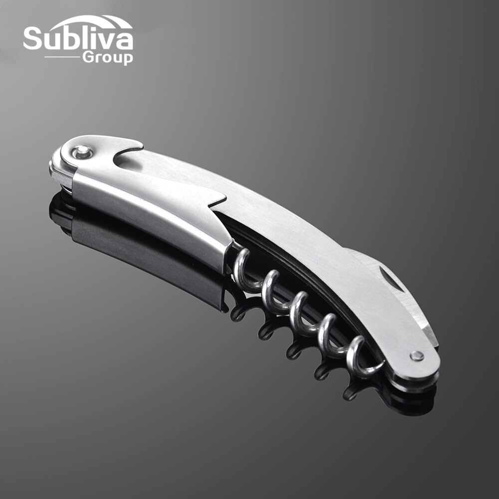 Rvs Kurk Schroef Corkscrew Multifunctionele Wijn Cap Opener Ok Bier Cap Flesopener Keuken Bar Gereedschap Accessoires