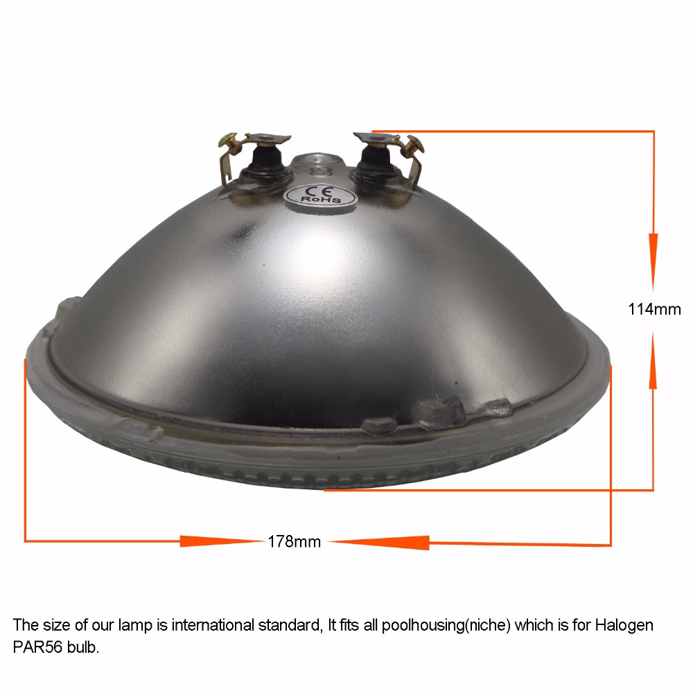 Lampe blanche chaude PAR56 546, lampe de piscine, lumière blanche chaude par56 LED, 18/22/24/36W, 12v