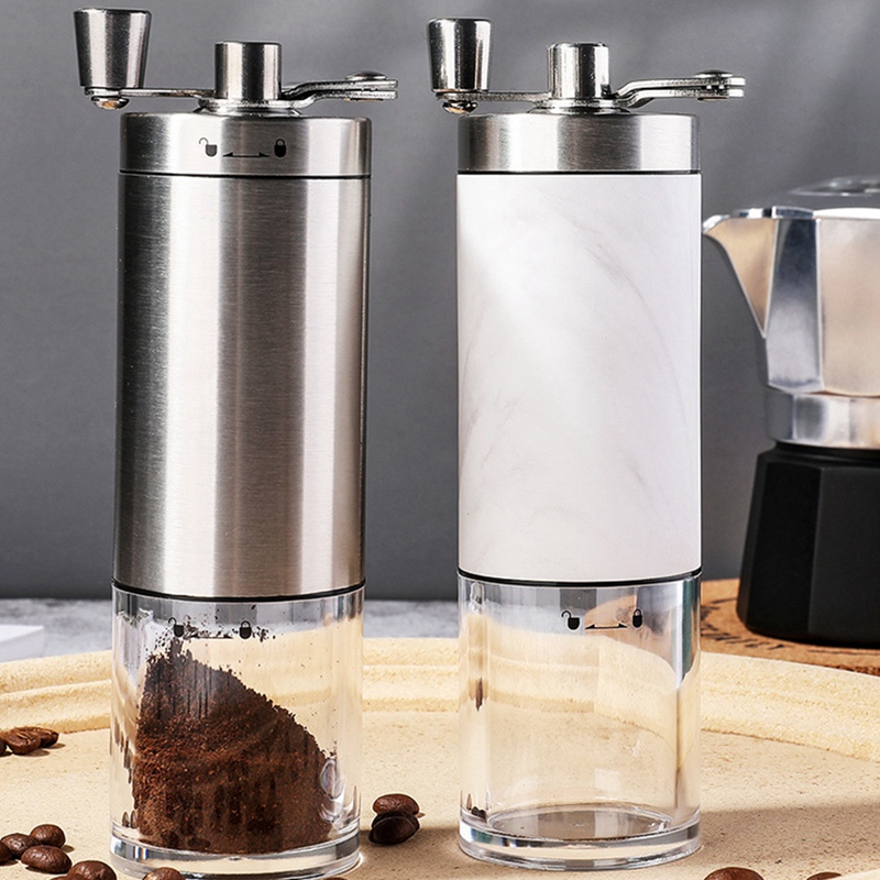 Hand Grinder Small Coffee Bean Grinder Adjustable Thickness Manual Grinder Stainless Steel Burr Grinder