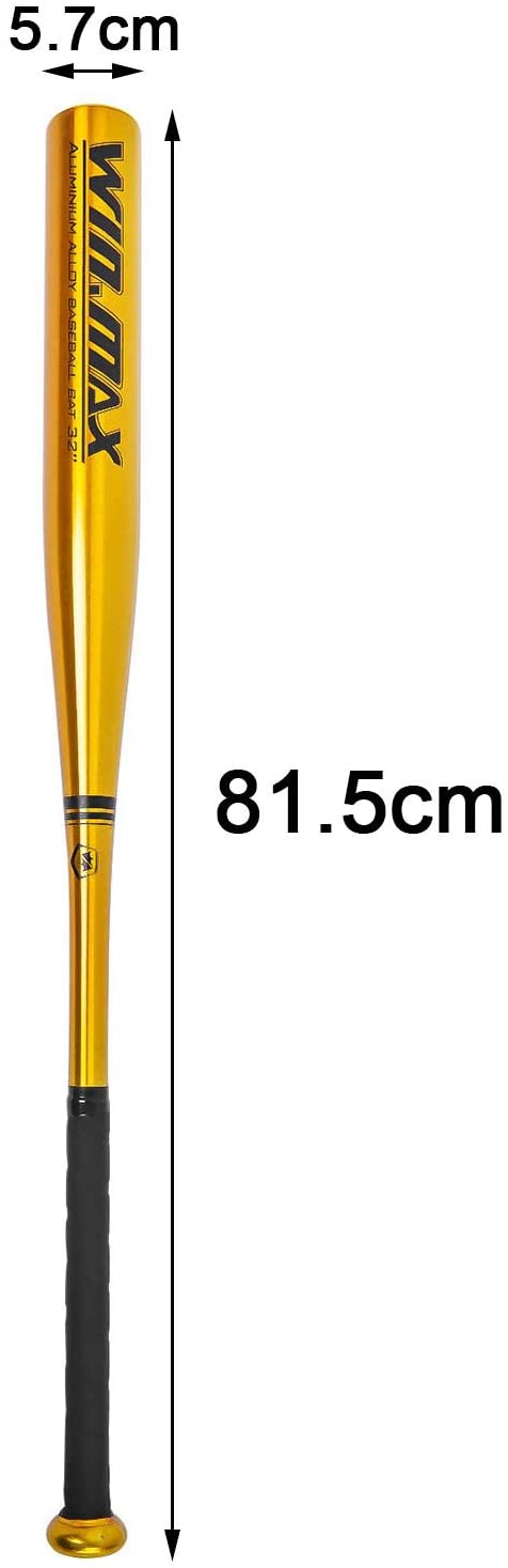 Bate de béisbol de aluminio o madera, 32 ", 81,5 Cm, Unisex