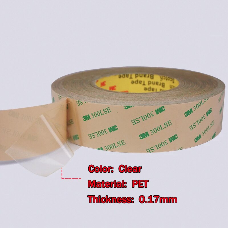 3M 9495LE 300LSE High-temp Clear Double Sided Adhesive Tape For Repairing Cellphone Touch Screen Lcd Led Display Pannel 55m/roll