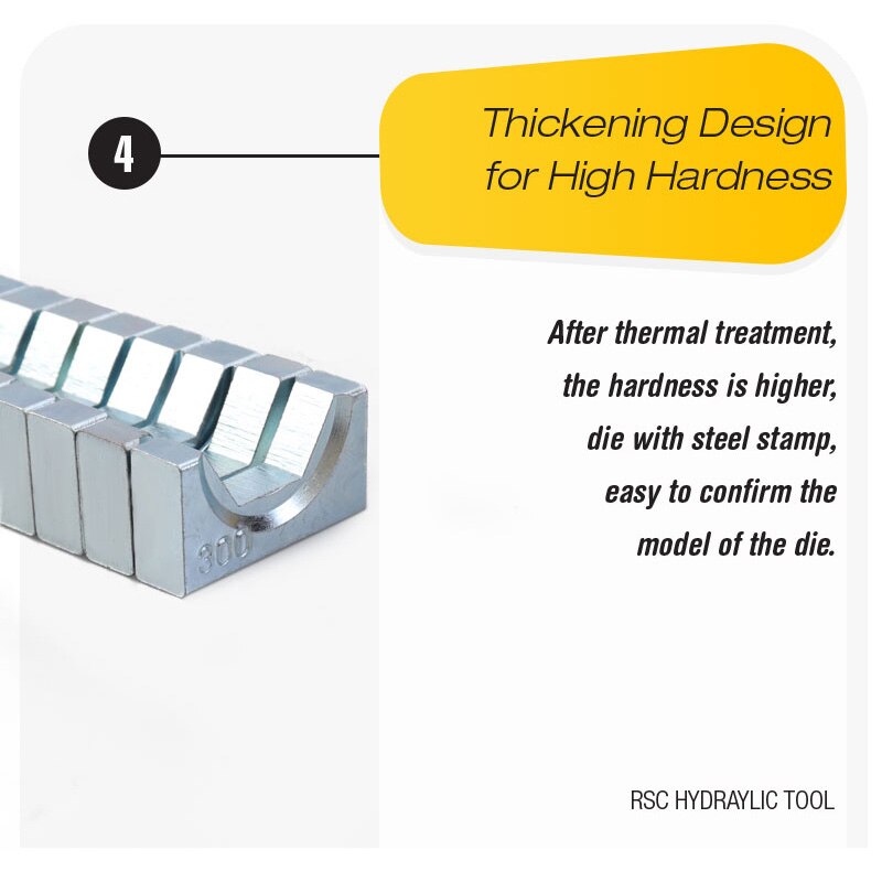 11 Dies Hydraulic Crimper 16 Ton Hydraulic Wire Crimper Battery Cable Lug Terminal Crimping Tool Rang 16-300mm