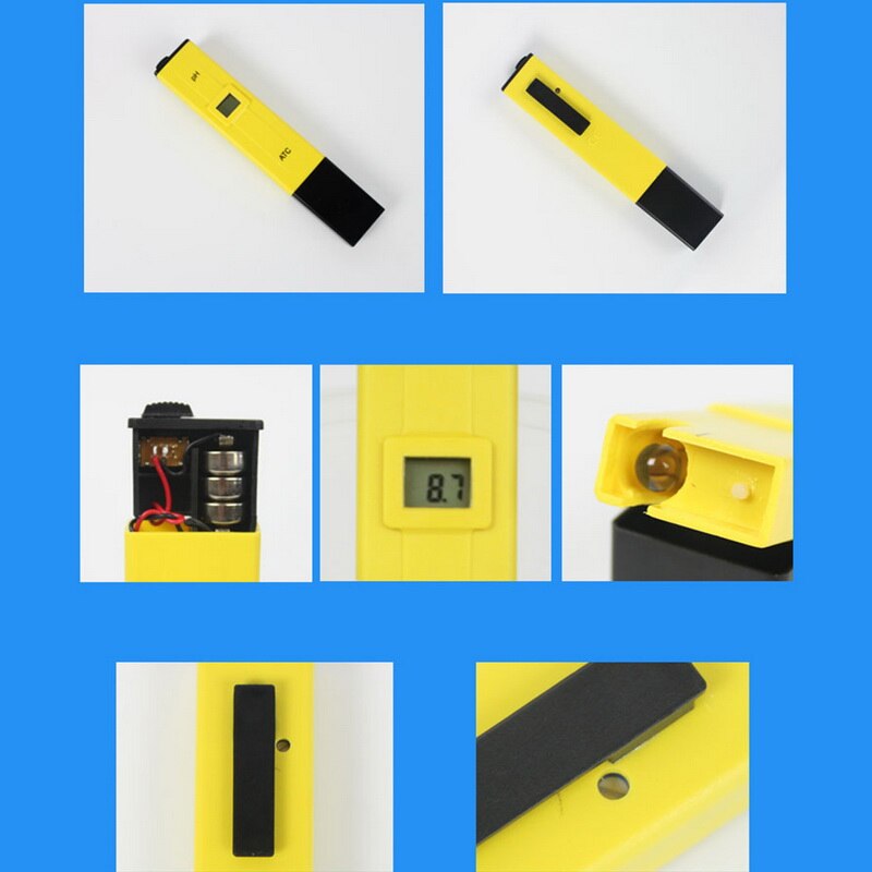 Ph Meter Digitale Tester Meter Pen Medidor Ph 0.0-14.0 Ph Hoge Nauwkeurigheid Voor Drank Voedsel Lab Ph Monitor met Atc