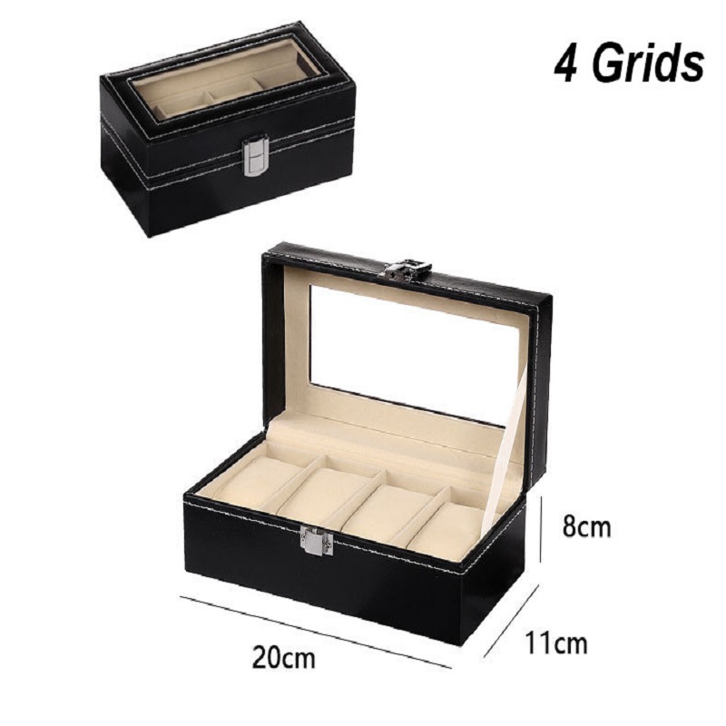 DELESYS Mehrzweck-Aufbewahrungsbox für Zuhause, Organizer für kleine Gegenstände, Aufbewahrungsbox für Uhren, Leder, Geschenkbox, Brillen-Aufbewahrungsbox: Brown
