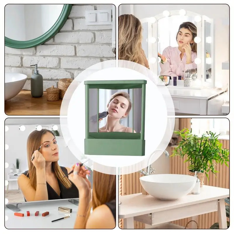 True Mirror Non Reversing Mirror Clear Cosmetic Mirror Dresser Inverted Mirror For Desktop Tabletop Living Room