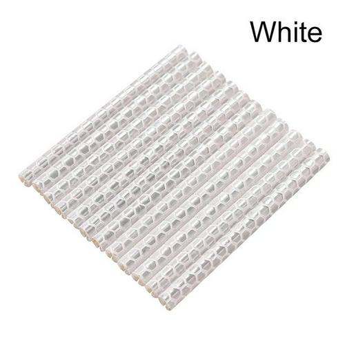 Fahrrad Zubehör Warnung Streifen Reflektor 75mm Fahrrad Aufkleber Reflektierende MTB Reiten Rad Felge Sprach Radfahren Montieren Rohr 12Pcs: WHITE