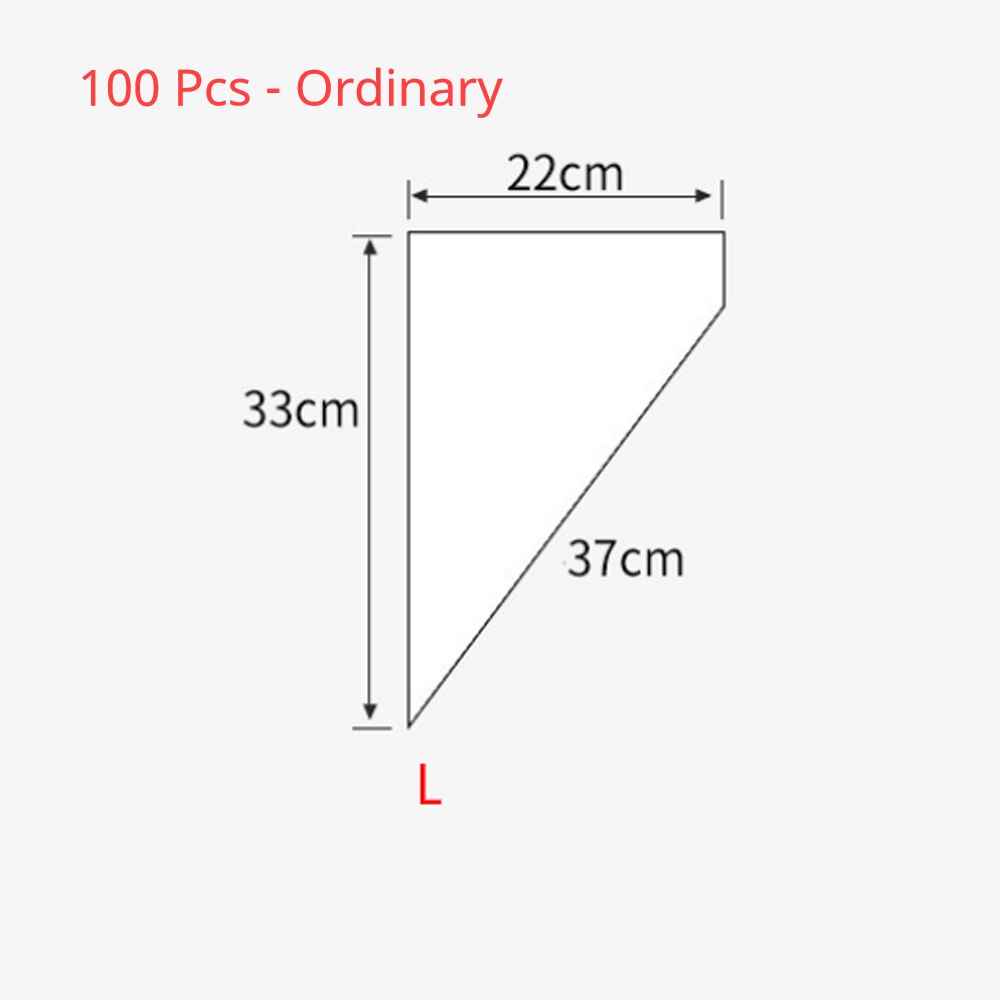 20/100Pcs Gebak Zakken Taart Decoratie Keuken Icing Voedsel Voorbereiding Zakken Cup Cake Piping Gereedschap Voor bakken Dikker: 100Pcs Ordinary L
