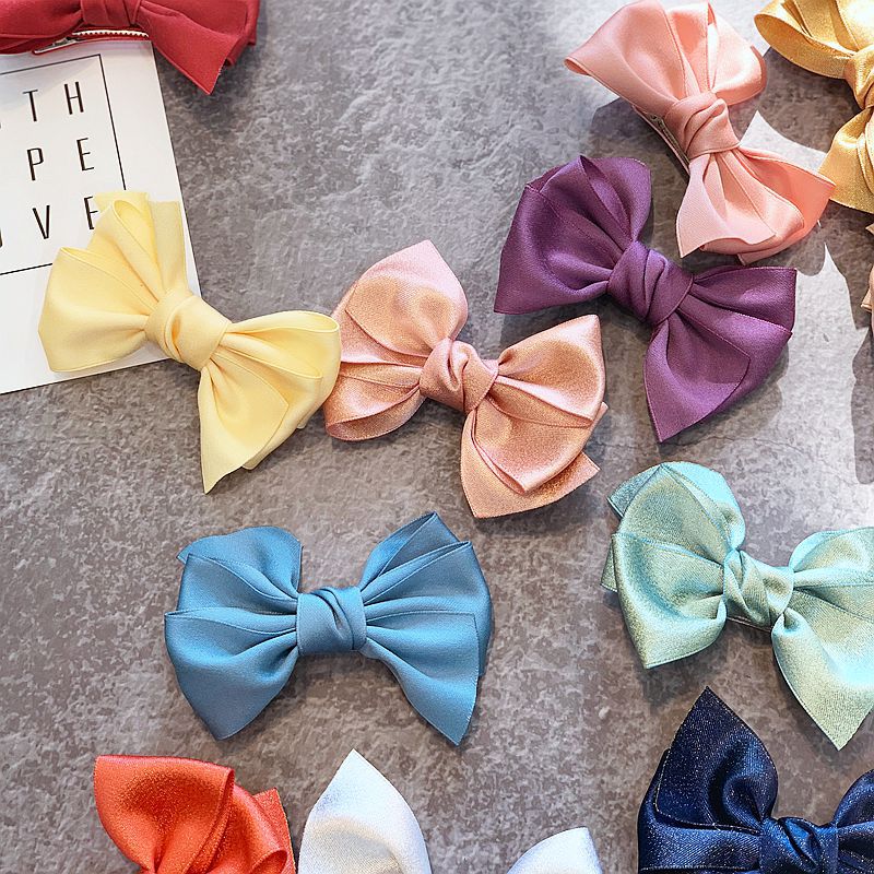 1PC Nuovo Colorati per Bambini Capelli Del bambino Pinze per Le Ragazze Grande Archi Dei Bambini Della Forcella Haarspeldjes Barrettes Accessori Dei Capelli Del bambino ragazze