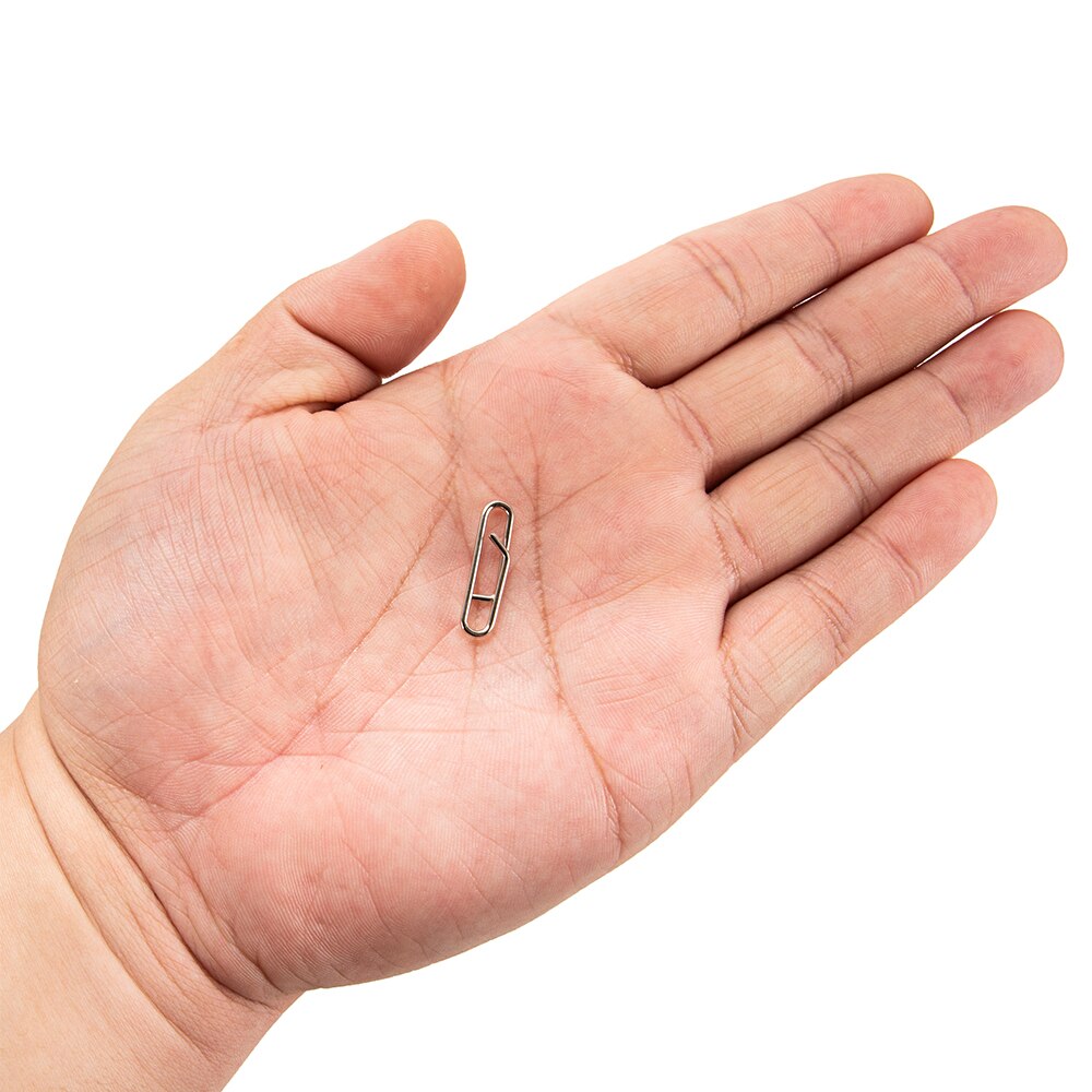 50pcs Powerful Stainless Steel Fast Link Clip Quick Change Lead Clips Fishing Snap Fishing Clip Interlock Tackle fish accessory