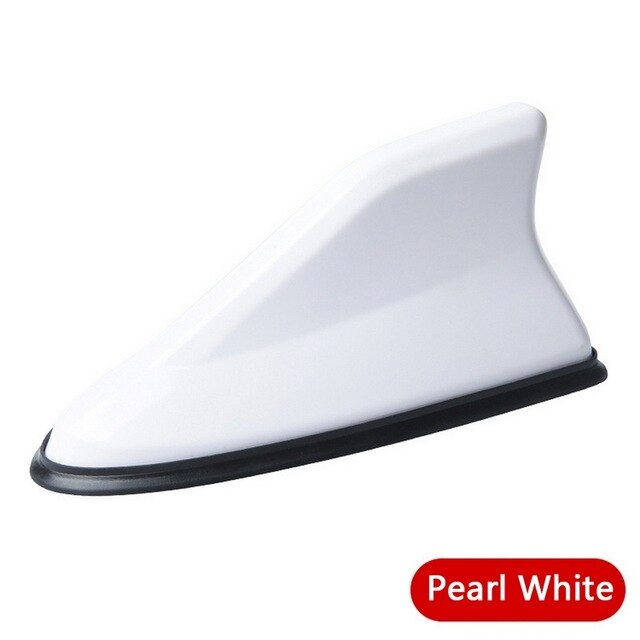 Auto Car Shark Radio Aerials Auto Fin Antenna FM Signal Amplifier Car Radio Car Roof Decoration: white