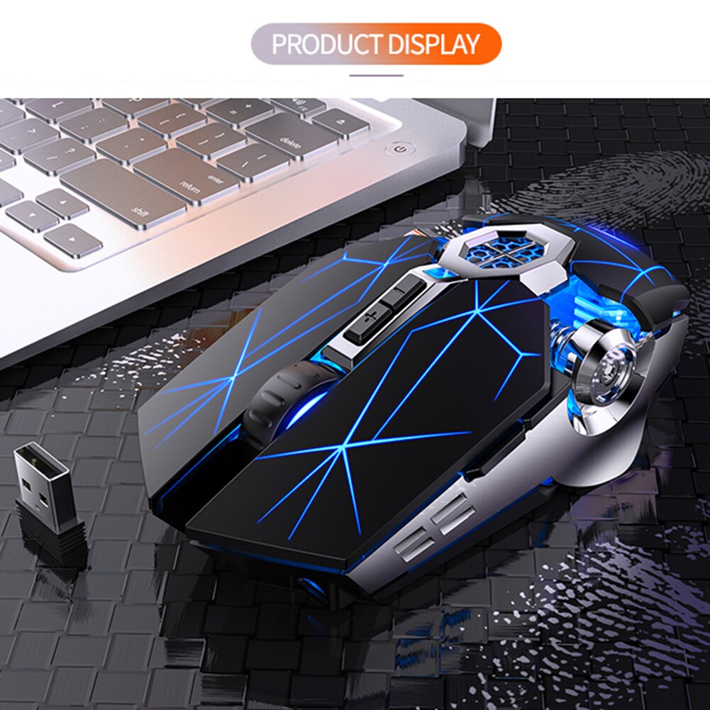 1600 DPI Receiver Silent Mechanical Mouse Laptop Optical Mouse 7 Button 1600 DPI USB Game Mute Mechanical Mice