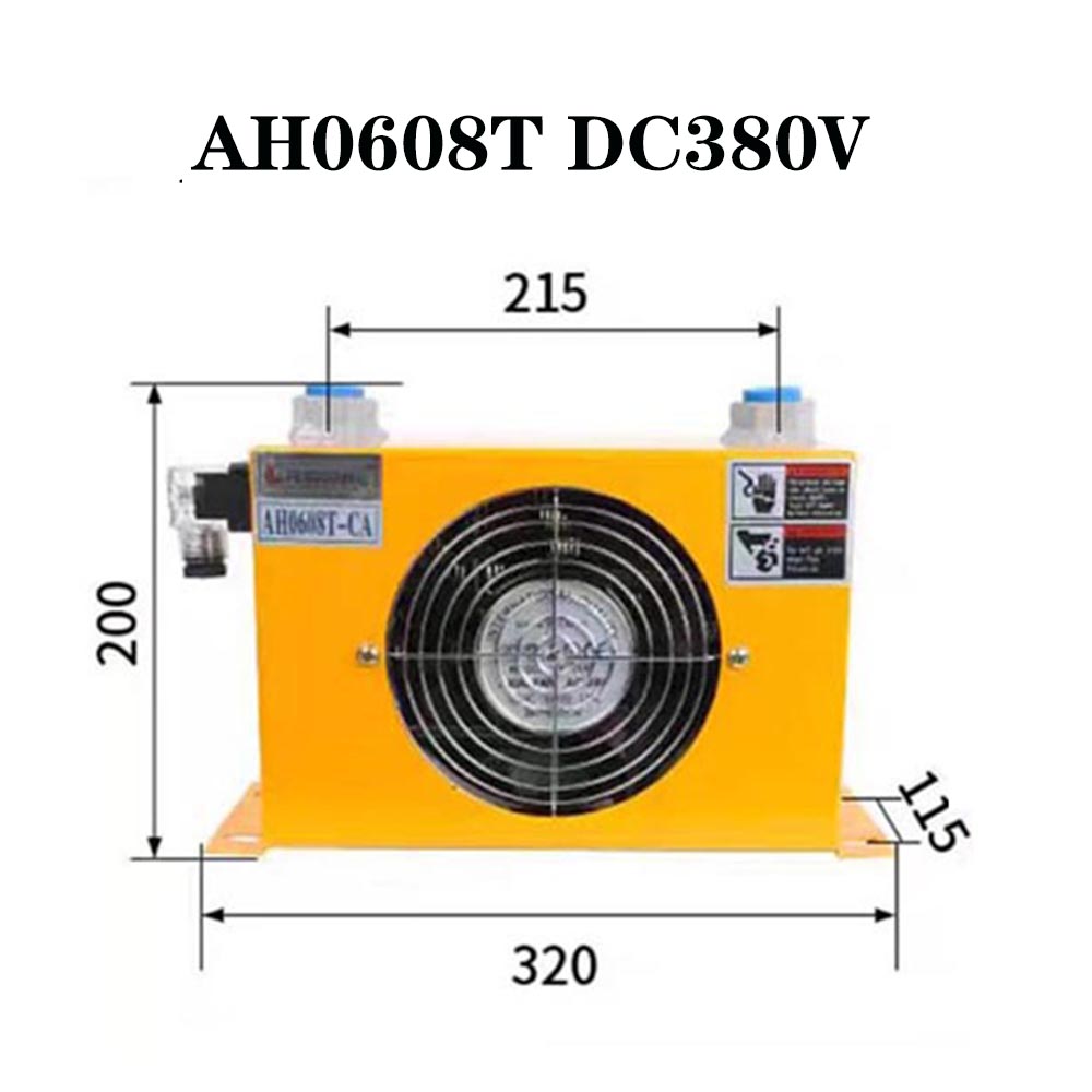 60L/min Hydraulic Air Cooler AH0608T Hardware Tools Air Cooled Oil Radiator Air Cooling Oil Cooler 380V 220V 24V 12V: Ivory