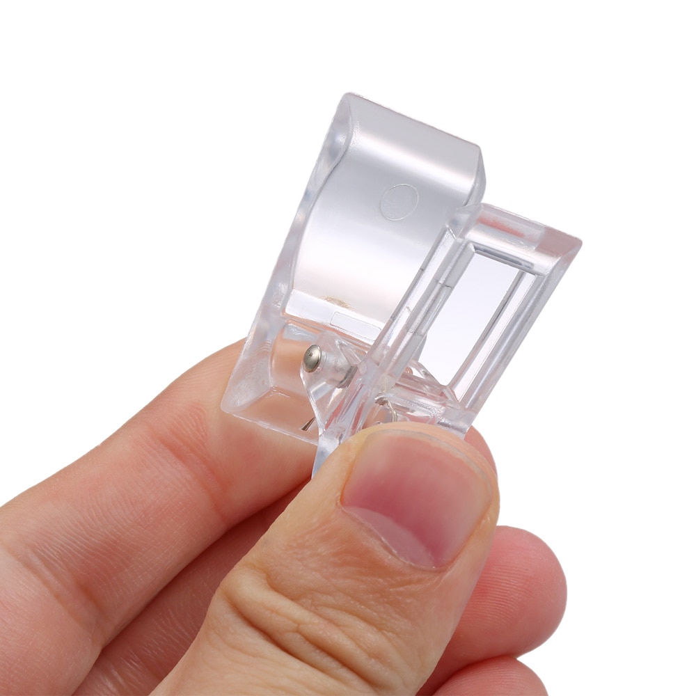 5Pcs Transparante Nail Gel Quick Building Nail Tips Clips Vinger Nagel Uv Led Plastic Builder Klemmen Manicure Gereedschap