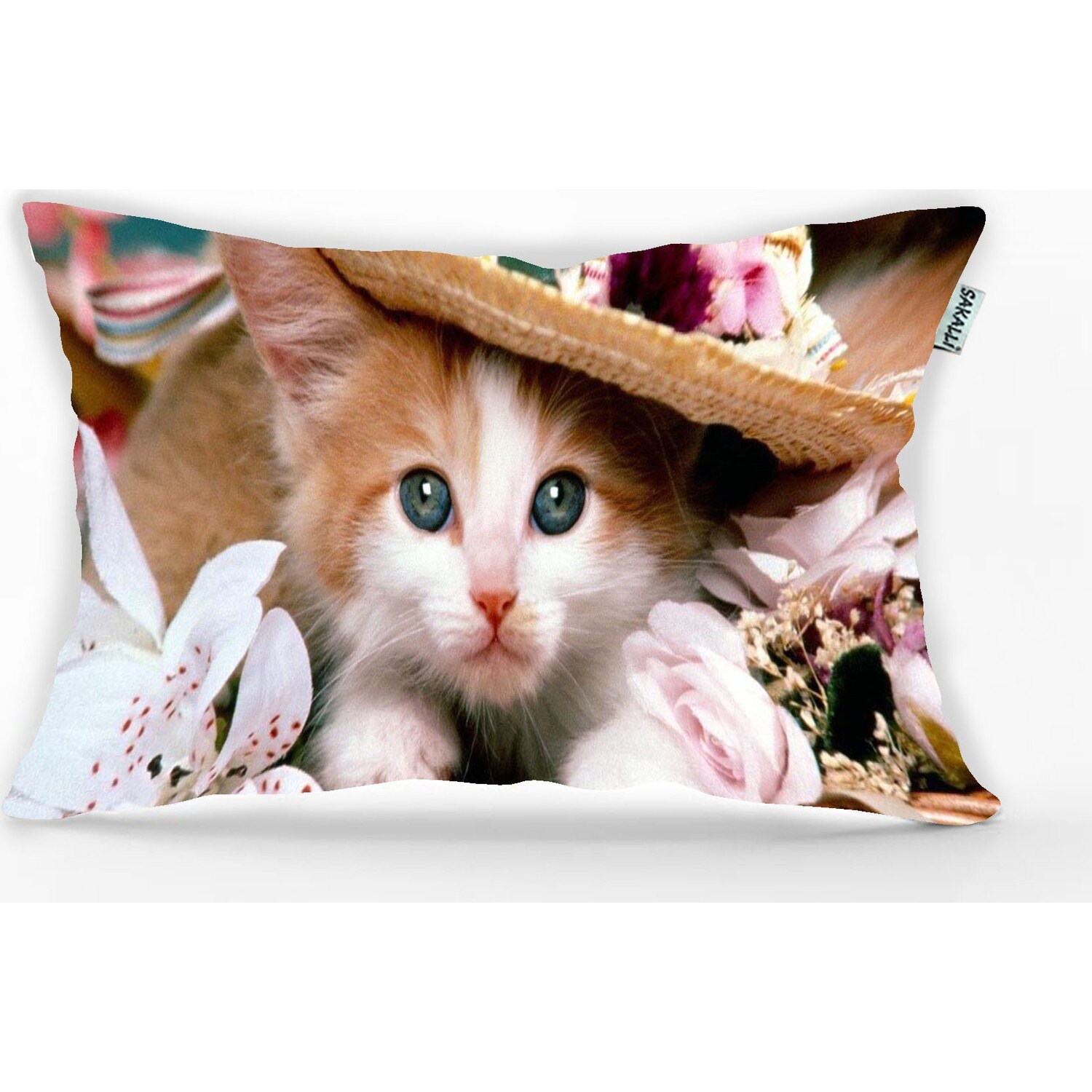 Federa per cuscino decorativo stampato in 3D con motivo a gatto il cuscino elegante per le tue stanze spedizione gratuita