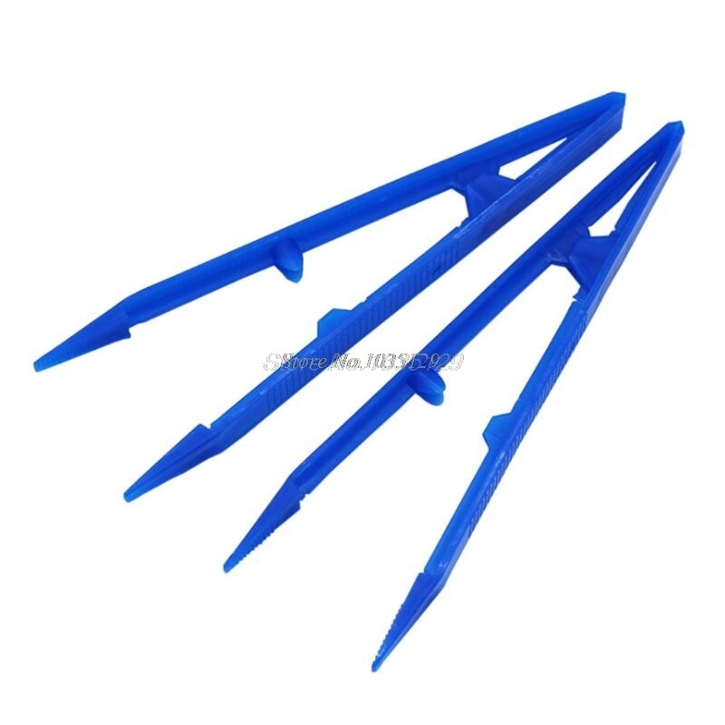 100 Pcs/pack jetable en plastique pince à épiler ensemble d'outils à main couleurs aléatoires et directe