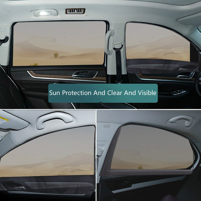 46*72 CM Summer Cool Car Sunshade Front Seat Sunshade Heat Insulation Window Screen Car Sun Visor Car Side Sunshade